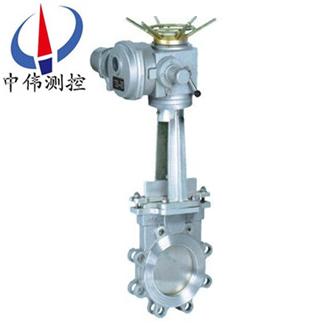 Electric single clip-on type knife gate valve