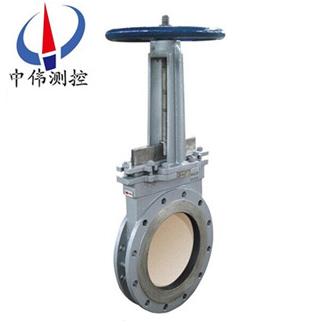 Manual deslagging wear-resistant ceramic knife gate valve