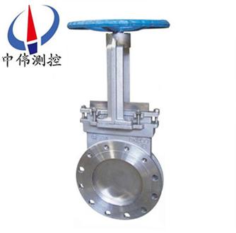 Stainless steel knife type valve